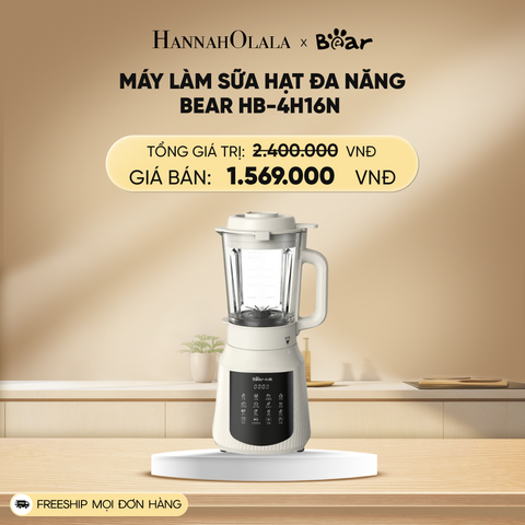  DEAL 16: MÁY LÀM SỮA HẠT ĐA NĂNG BEAR HB-4H16N 