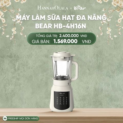  DEAL 14: MÁY LÀM SỮA HẠT ĐA NĂNG BEAR HB-4H16N 