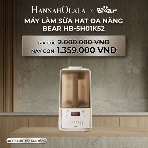  DEAL 11: MÁY LÀM SỮA HẠT ĐA NĂNG BEAR HB-5H01K52 