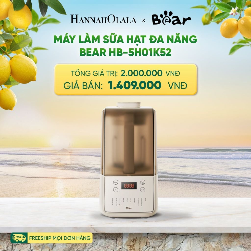  MÁY LÀM SỮA HẠT ĐA NĂNG BEAR HB-5H01K52 