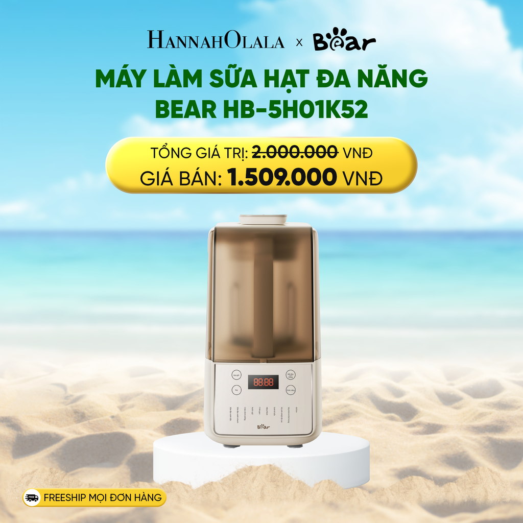  DEAL 11: MÁY LÀM SỮA HẠT ĐA NĂNG BEAR HB-5H01K52 