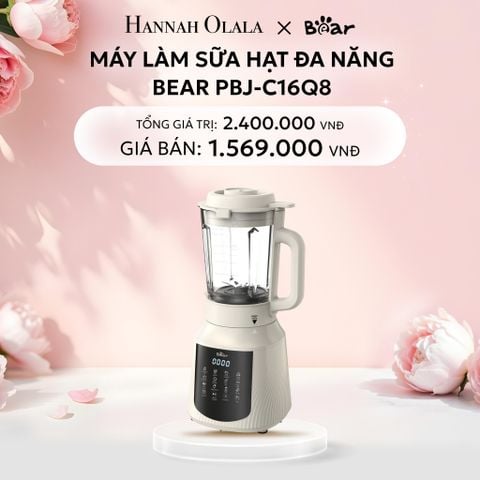  E38: DEAL 2: MÁY LÀM SỮA HẠT ĐA NĂNG BEAR PBJ-C16Q8 