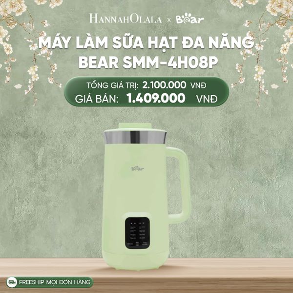  D112_DEAL 10: MÁY LÀM SỮA HẠT ĐA NĂNG BEAR SMM-4H08P 