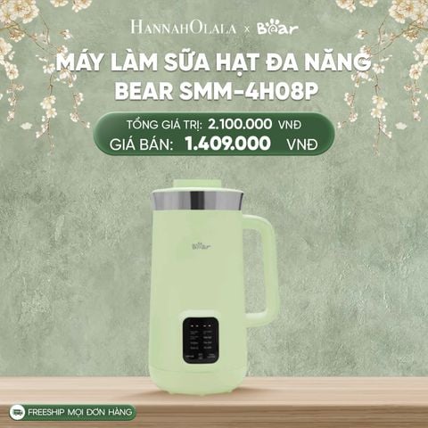  DEAL 10: MÁY LÀM SỮA HẠT ĐA NĂNG BEAR SMM-4H08P 
