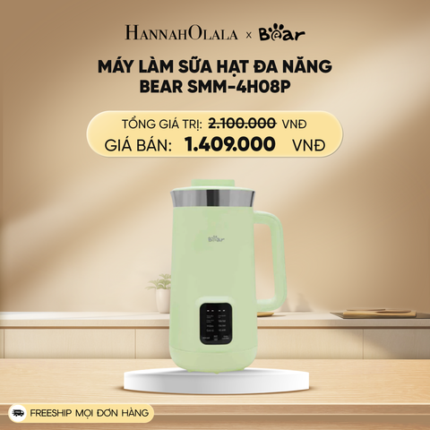  DEAL 12: MÁY LÀM SỮA HẠT ĐA NĂNG BEAR SMM-4H08P 