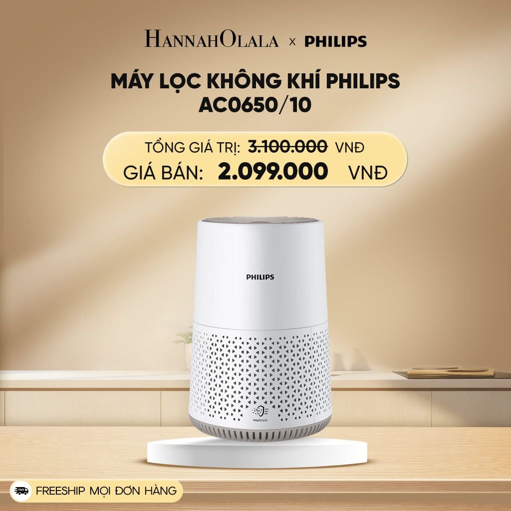  DEAL 15: MÁY LỌC KHÔNG KHÍ PHILIPS AC0650/10 