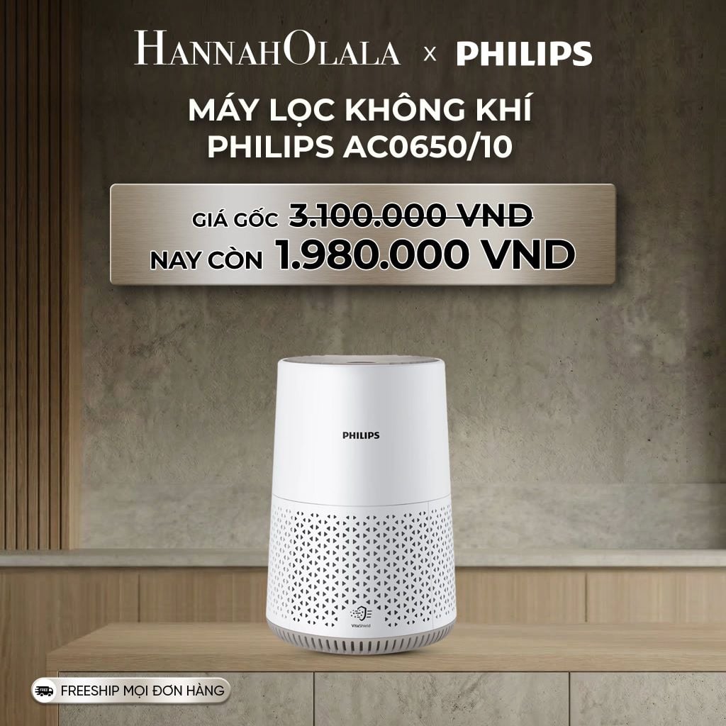 DEAL 2: MÁY LỌC KHÔNG KHÍ PHILIPS AC0650/10 