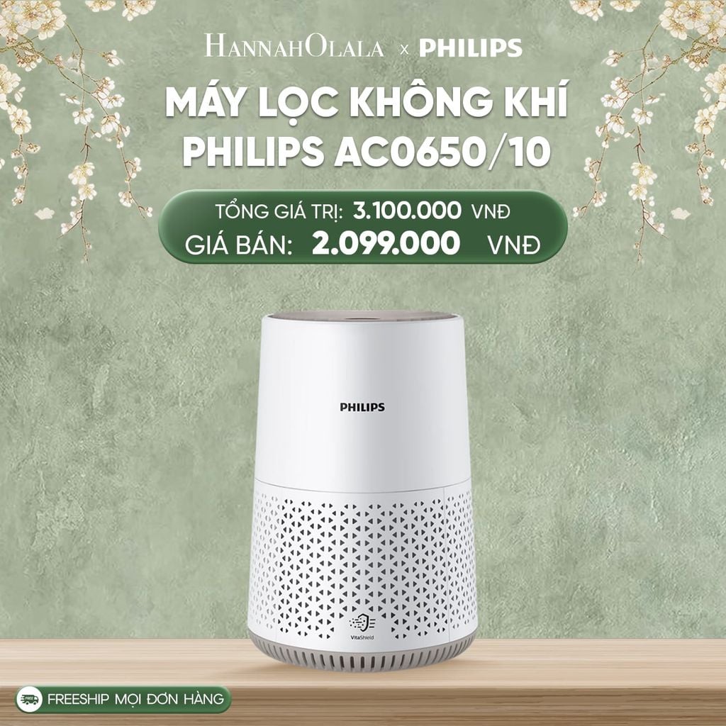  DEAL 3: MÁY LỌC KHÔNG KHÍ PHILIPS AC0650/10 