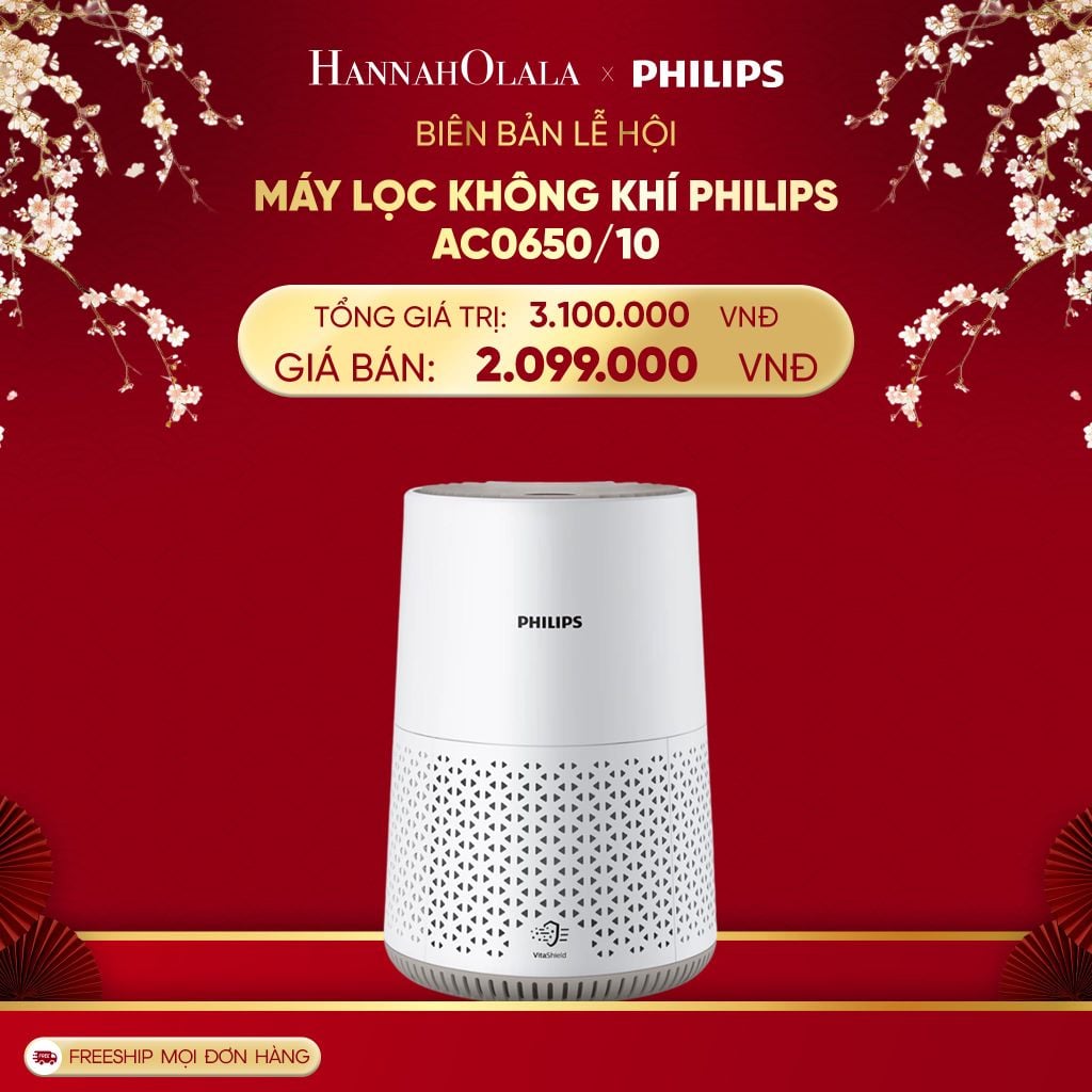  DEAL 3: MÁY LỌC KHÔNG KHÍ PHILIPS AC0650/10 