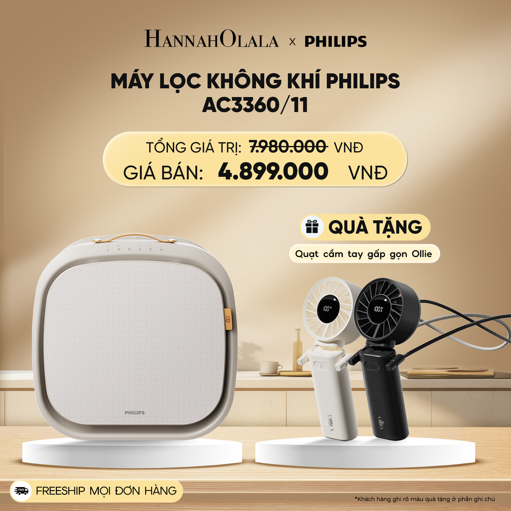  DEAL 14: MÁY LỌC KHÔNG KHÍ PHILIPS AC3360/11 