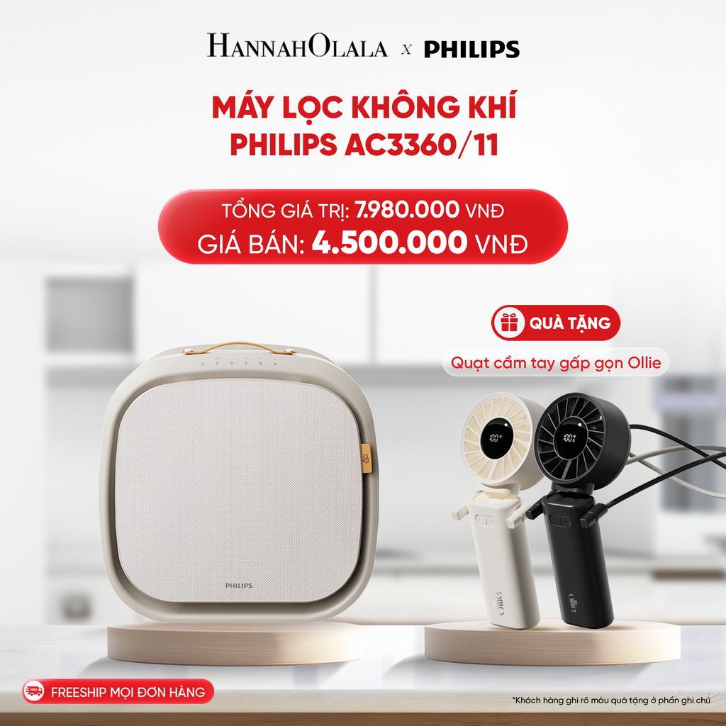  B122_DEAL 14: MÁY LỌC KHÔNG KHÍ PHILIPS AC3360/11 
