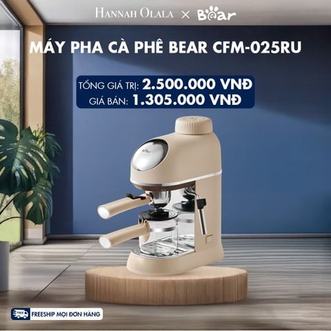  MÁY PHA CÀ PHÊ BEAR CFM-025RU - DEAL 3 