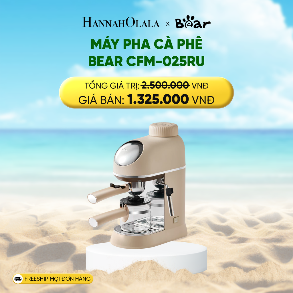  DEAL 15: MÁY PHA CÀ PHÊ BEAR CFM-025RU 