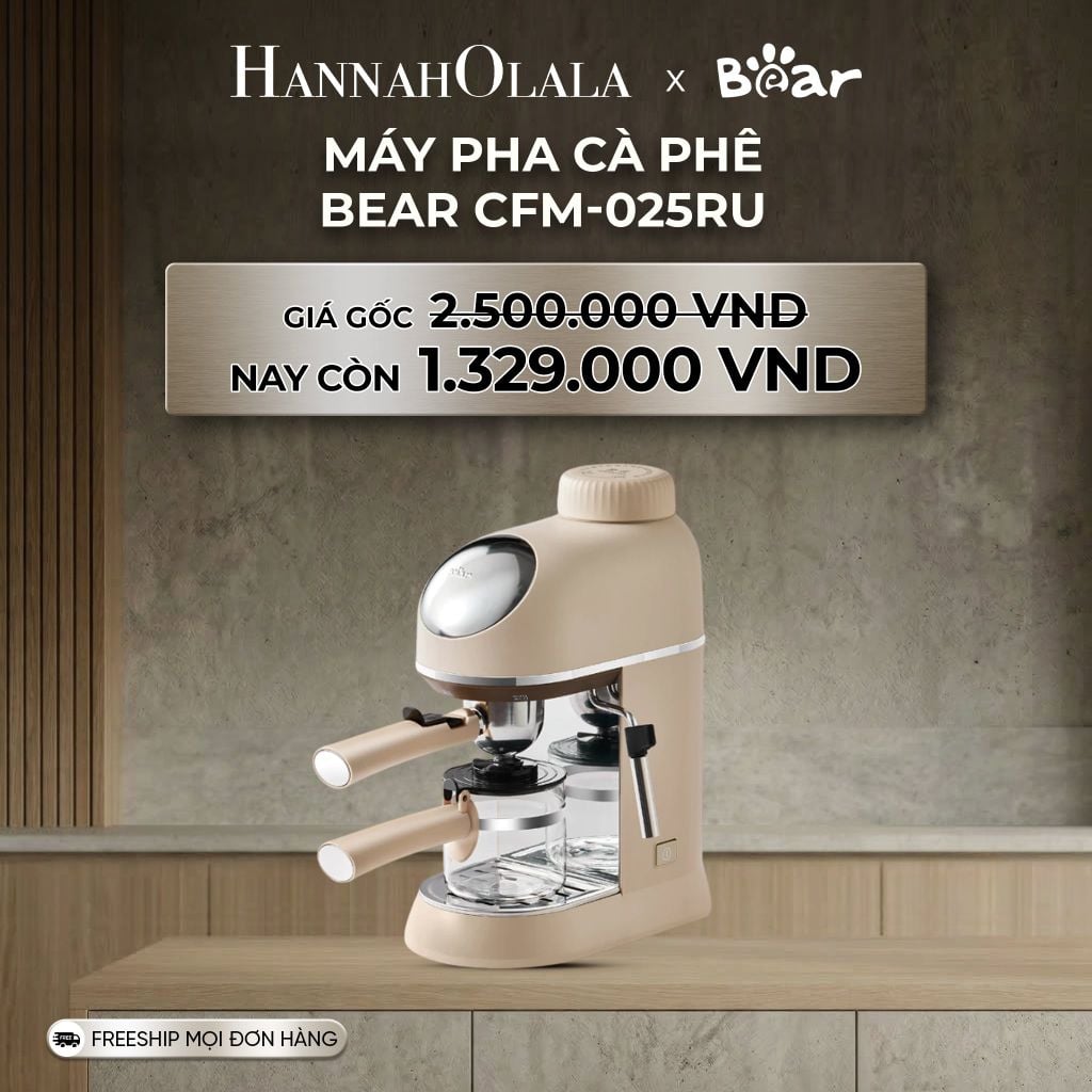  DEAL 14: MÁY PHA CÀ PHÊ BEAR CFM-025RU 