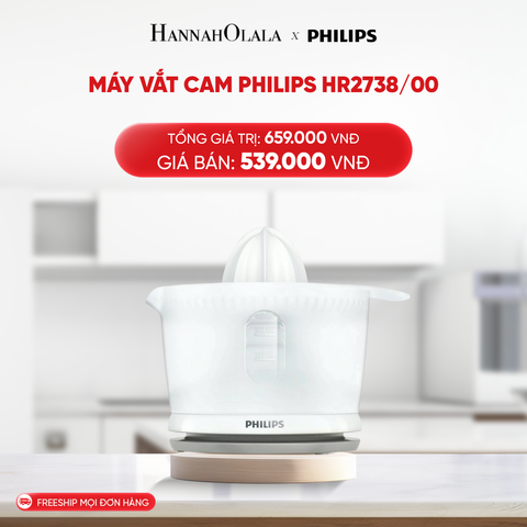  DEAL 22: MÁY VẮT CAM PHILIPS HR2738/00 