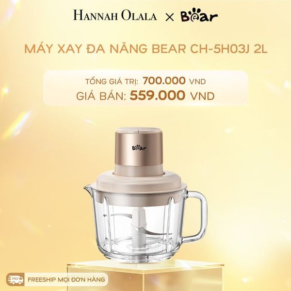  C1435_DEAL 17: MÁY XAY ĐA NĂNG BEAR CH-5H03J 2L 