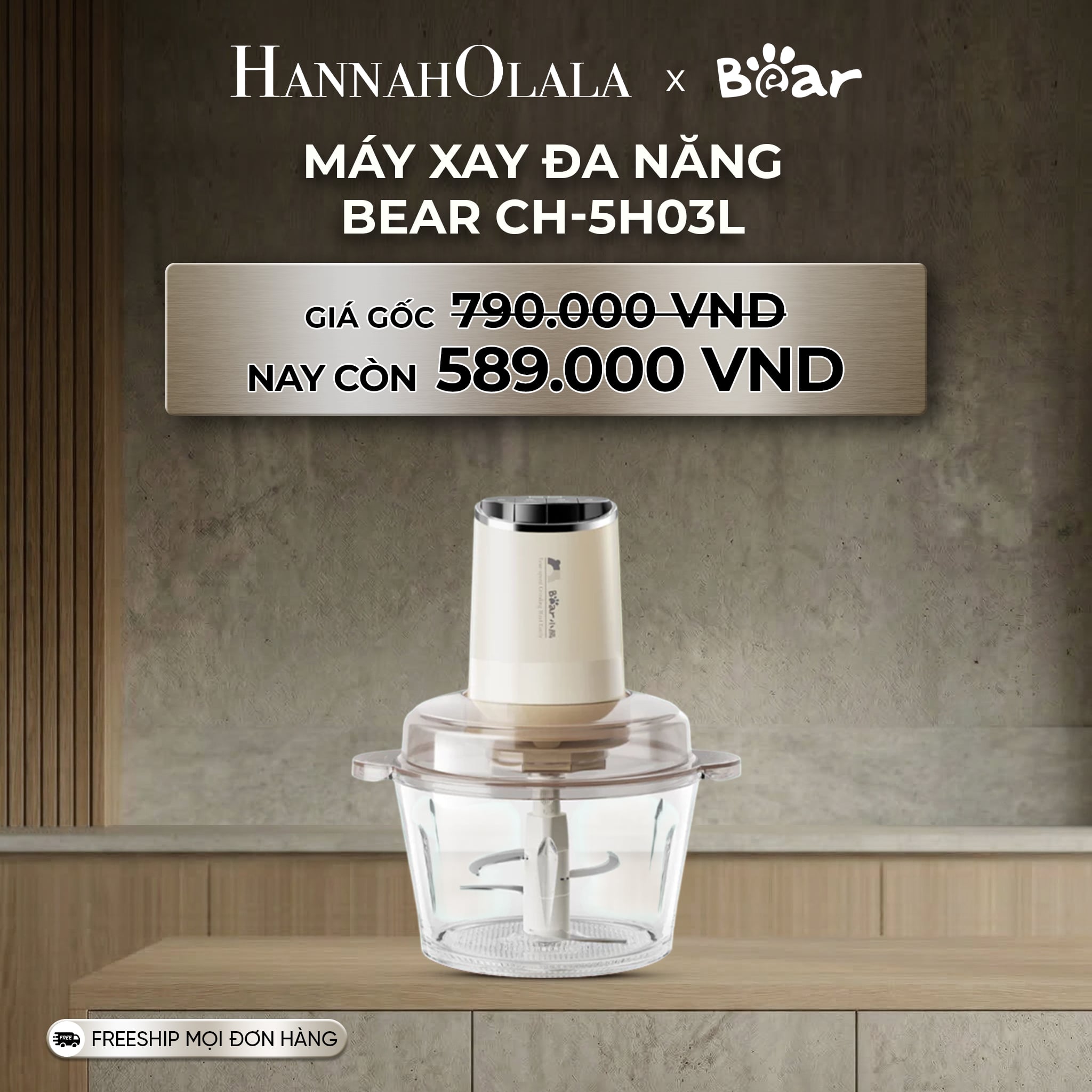 Máy Xay Đa Năng Bear CH-5H03L