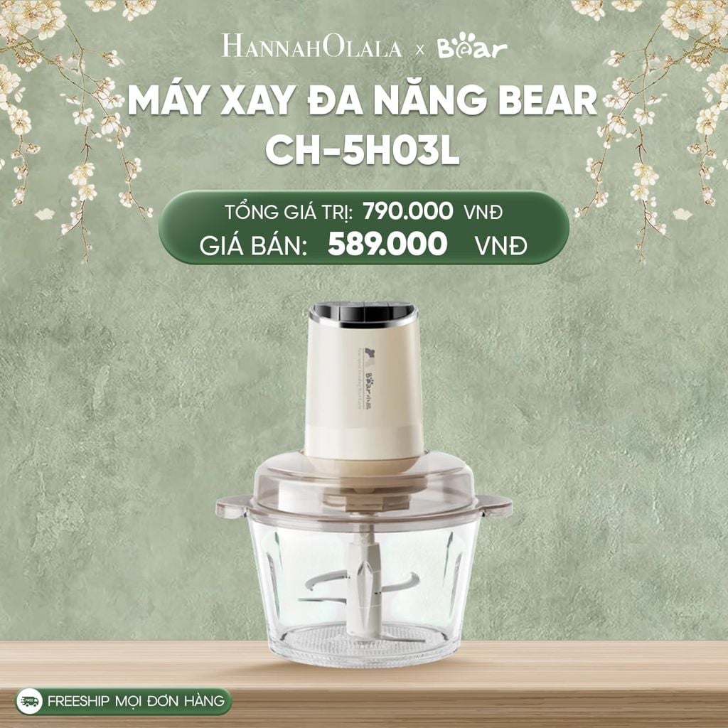  DEAL 8: MÁY XAY ĐA NĂNG BEAR CH-5H03L 