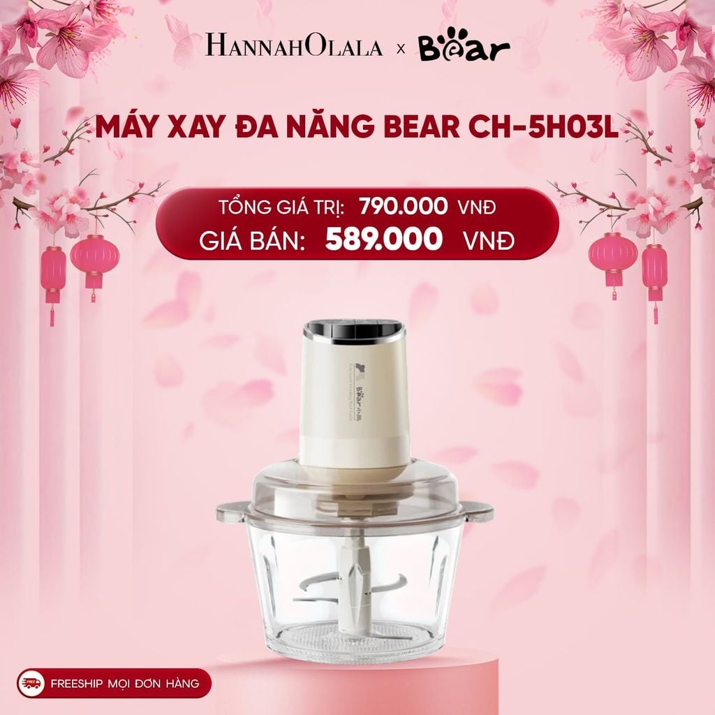  DEAL 10: MÁY XAY ĐA NĂNG BEAR CH-5H03L 