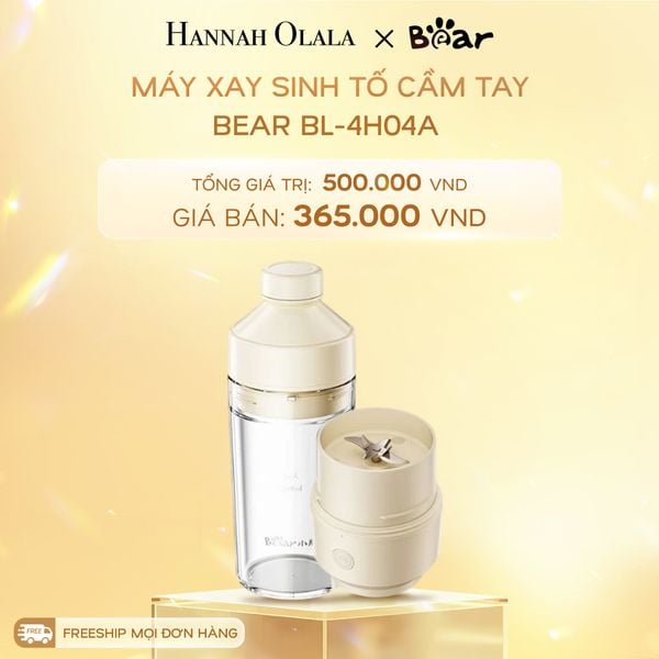  C564_DEAL 3: MÁY XAY SINH TỐ CẦM TAY BEAR BL-4H04A 