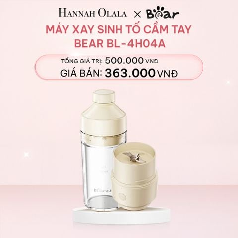 E774_DEAL 6: MÁY XAY SINH TỐ CẦM TAY BEAR BL-4H04A CÔNG SUẤT 50W DUNG TÍCH 0.3L 