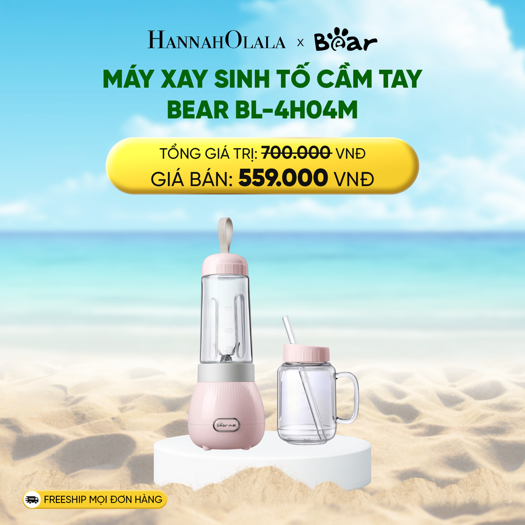  DEAL 12: MÁY XAY SINH TỐ CẦM TAY BEAR BL-4H04M 