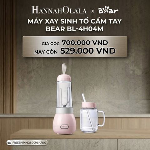  DEAL 12: MÁY XAY SINH TỐ CẦM TAY BEAR BL-4H04M 
