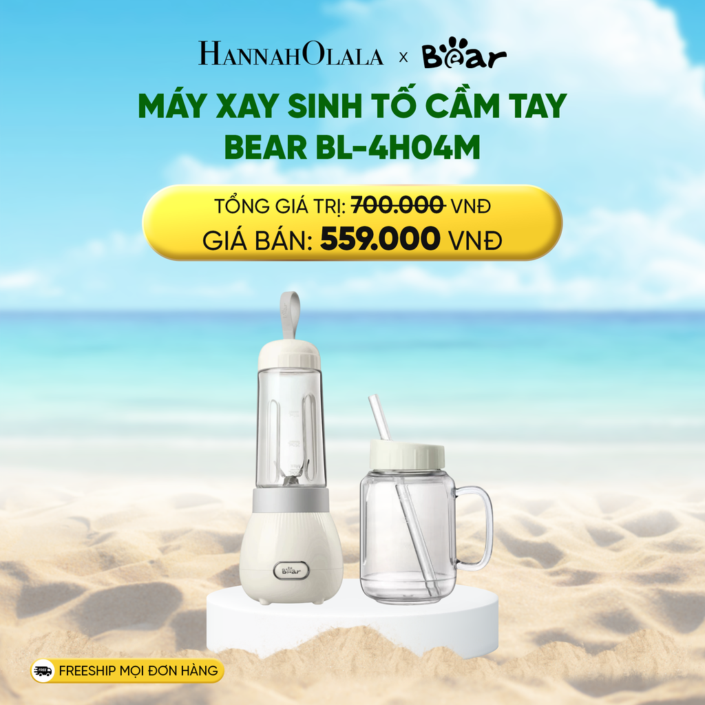  DEAL 12: MÁY XAY SINH TỐ CẦM TAY BEAR BL-4H04M 