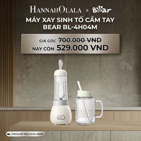  DEAL 12: MÁY XAY SINH TỐ CẦM TAY BEAR BL-4H04M 