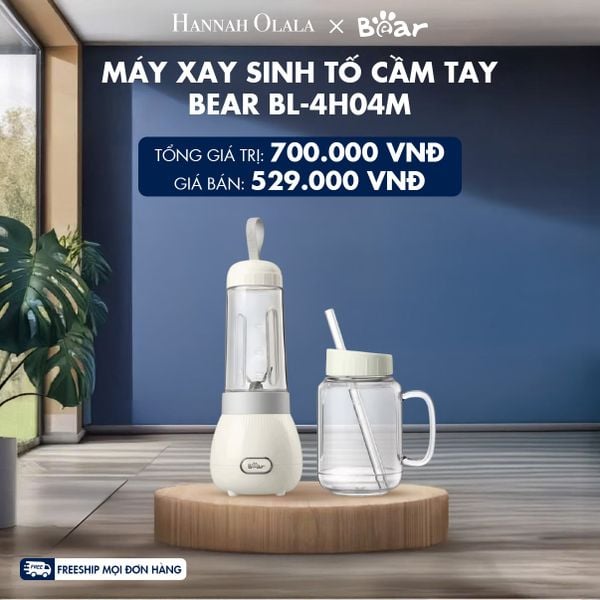  MÁY XAY SINH TỐ CẦM TAY BEAR BL-4H04M - DEAL 10 - H19 