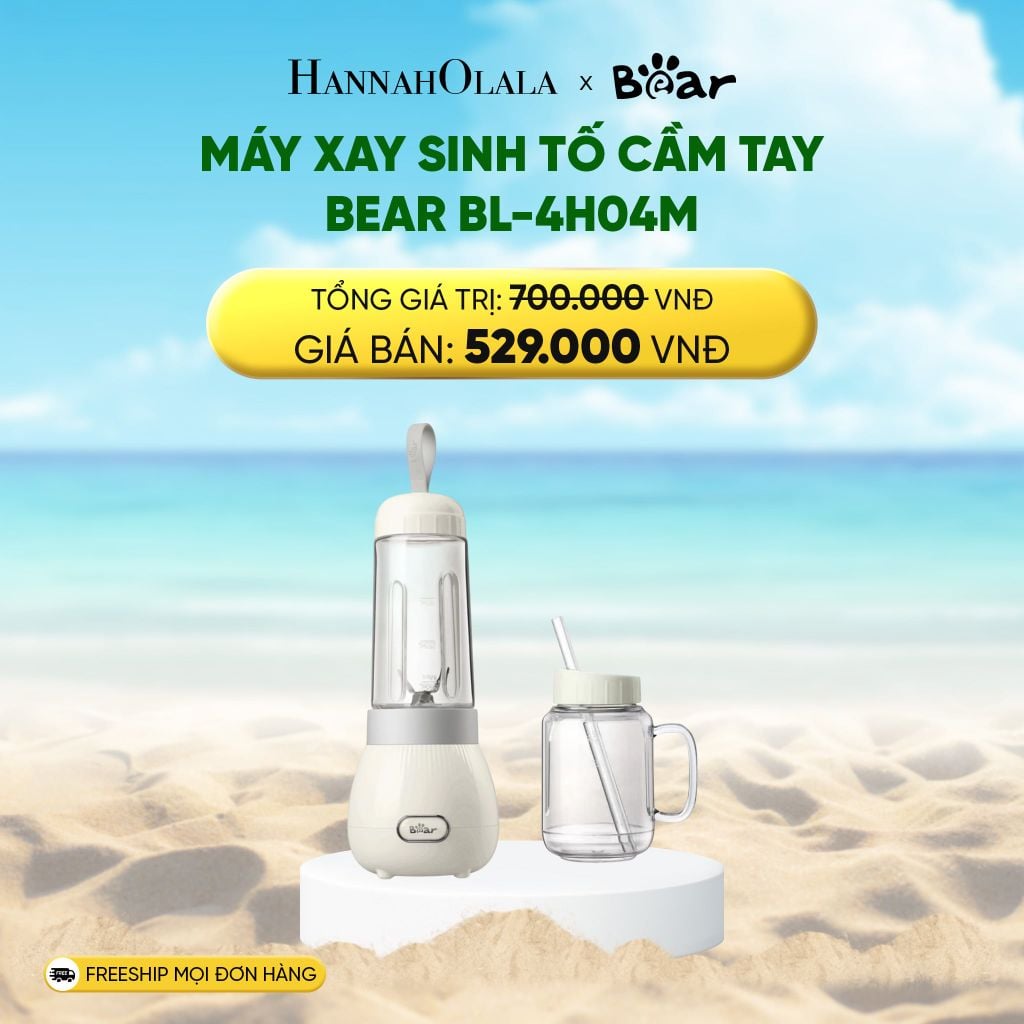 MÁY XAY SINH TỐ CẦM TAY BEAR BL-4H04M - DEAL 10 