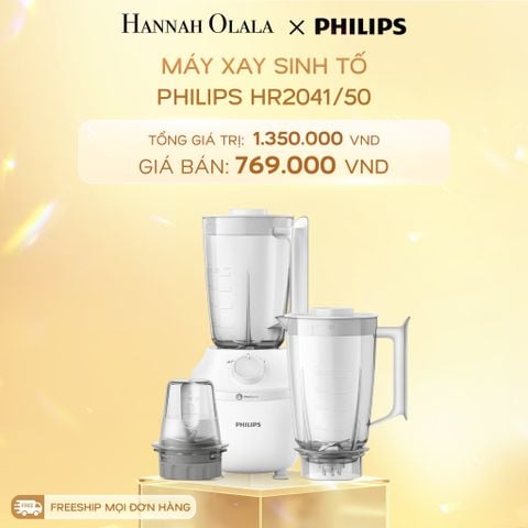  DEAL 18: MÁY XAY SINH TỐ PHILIPS HR2041/50 