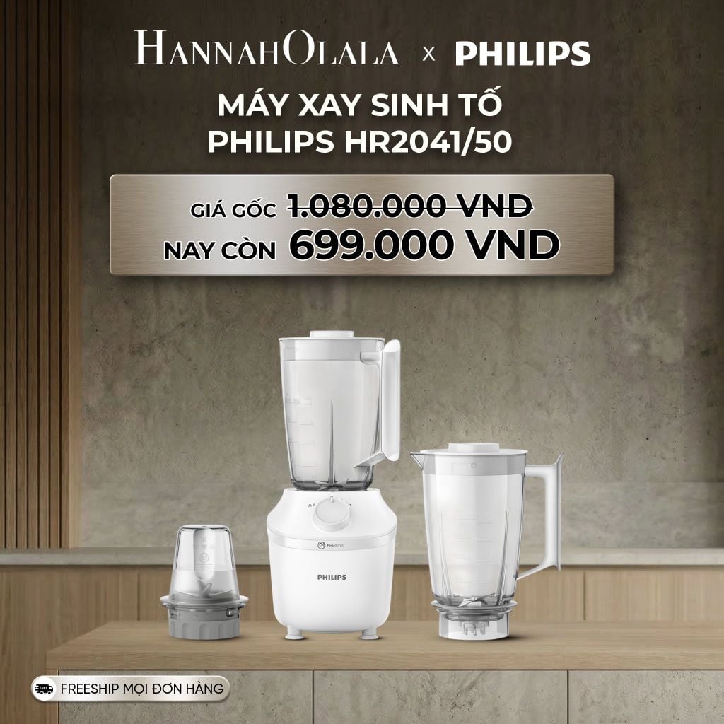  DEAL 12: MÁY XAY SINH TỐ PHILIPS HR2041/50 
