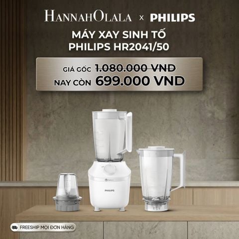 DEAL 12: MÁY XAY SINH TỐ PHILIPS HR2041/50 