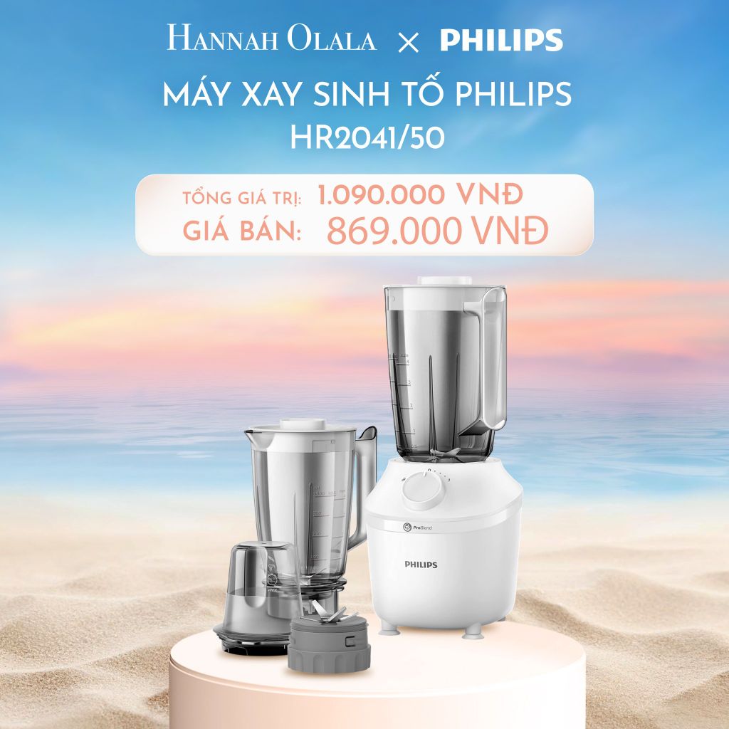  C755_DEAL 11: MÁY XAY SINH TỐ PHILIPS HR2041/50 
