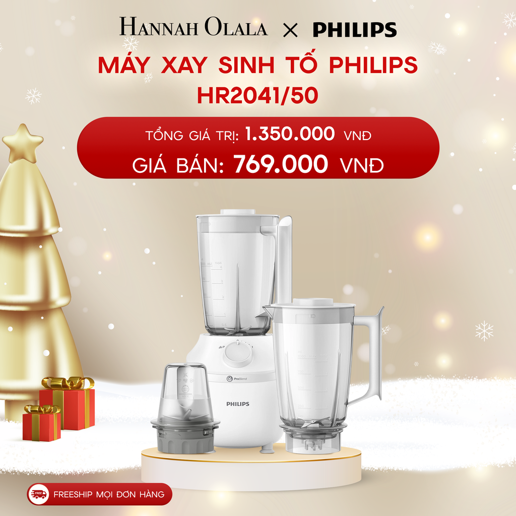  A501_DEAL 15: MÁY XAY SINH TỐ PHILIPS HR2041/50 