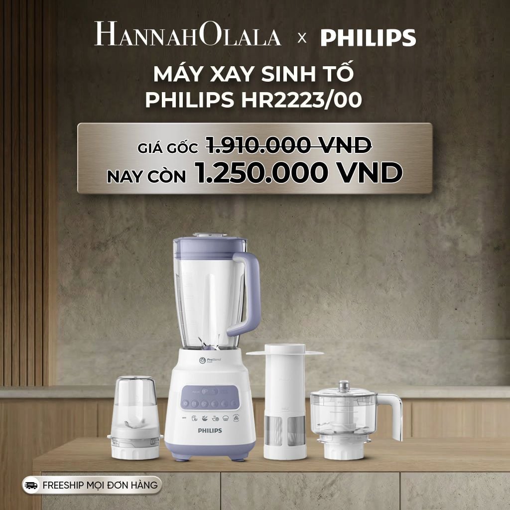  DEAL 11: MÁY XAY SINH TỐ PHILIPS HR2223/00 