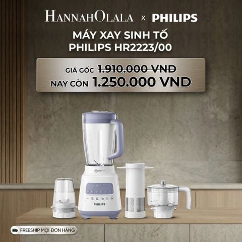  DEAL 11: MÁY XAY SINH TỐ PHILIPS HR2223/00 