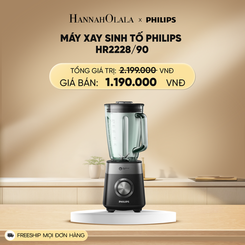  DEAL 27: MÁY XAY SINH TỐ PHILIPS HR2228/90 