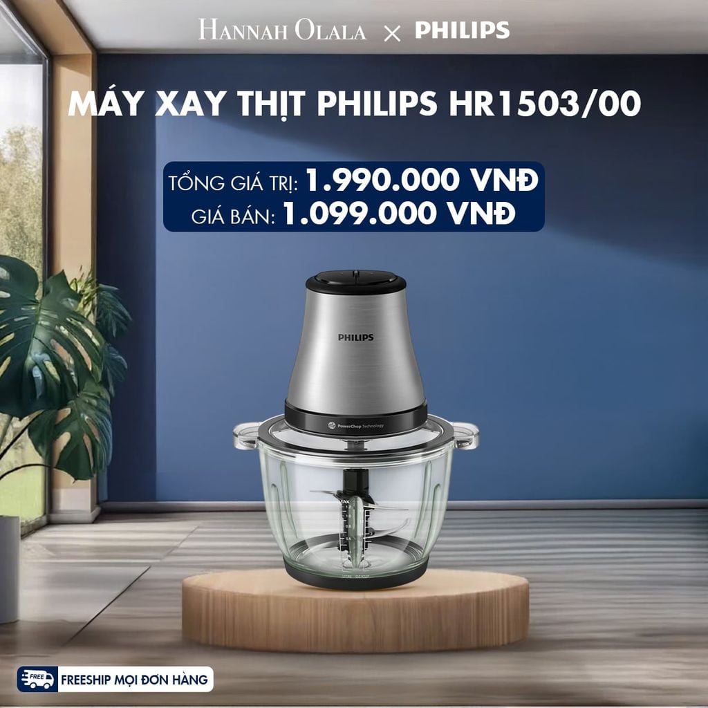  MÁY XAY THỊT PHILIPS HR1503/00 - DEAL 5 
