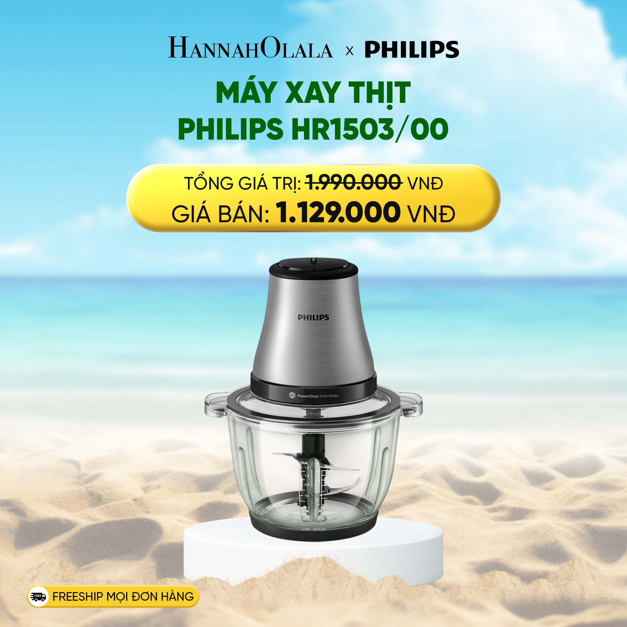 Máy Xay Thịt Philips HR1503/00