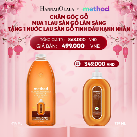  DEAL 1: [MUA 1 TẶNG 1] MUA 1 NƯỚC LAU SÀN GỖ LÀM SÁNG 2011ML TẶNG 1 NƯỚC LAU SÀN GỖ LÀM SÁNG 739ML - HƯƠNG HẠNH NHÂN 