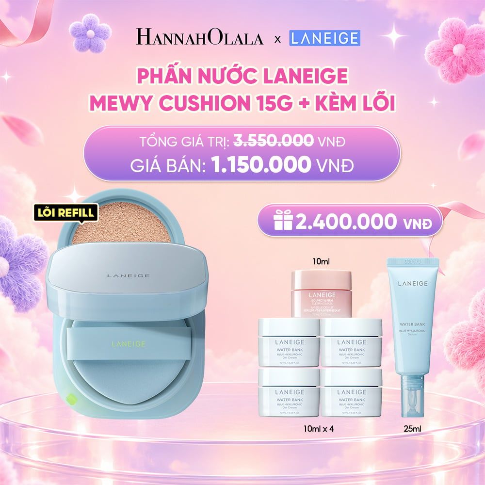  DEAL 15: PHẤN NƯỚC LANEIGE MEWY CUSHION KÈM LÕI 15G X 2_ A71 