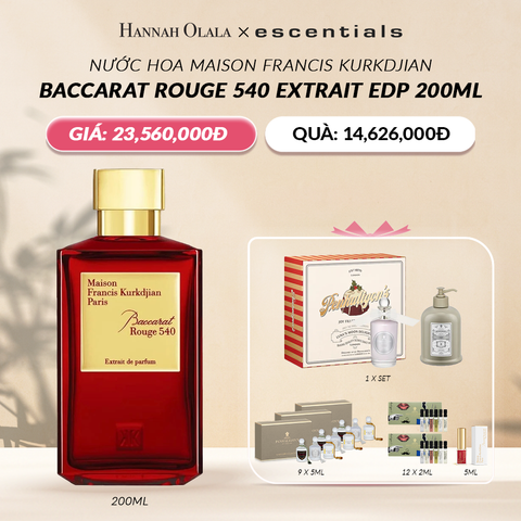  DEAL 3: NƯỚC HOA MAISON FRANCIS KURKDJIAN BACCARAT ROUGE 540 EXTRAIT EDP 200ML 