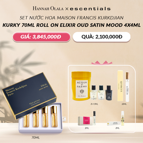  DEAL 6: MUA 1 NƯỚC HOA DẠNG LĂN MFK ROLL ON ELIXIR OUD SATIN MOOD 4X4ML 