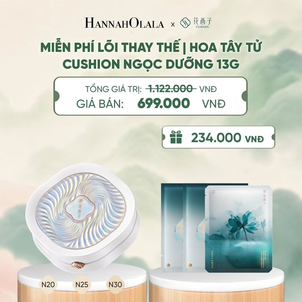  MIỄN PHÍ LÕI THAY THẾ - HOA TÂY TỬ CUSHION NGỌC DƯỠNG 13G - A5017 