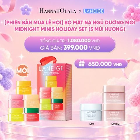  DEAL 3: [PHIÊN BẢN LỄ HỘI] SET MẶT NẠ NGỦ DÀNH CHO MÔI LANEIGE LIP SLEEPING MASK_ A72 