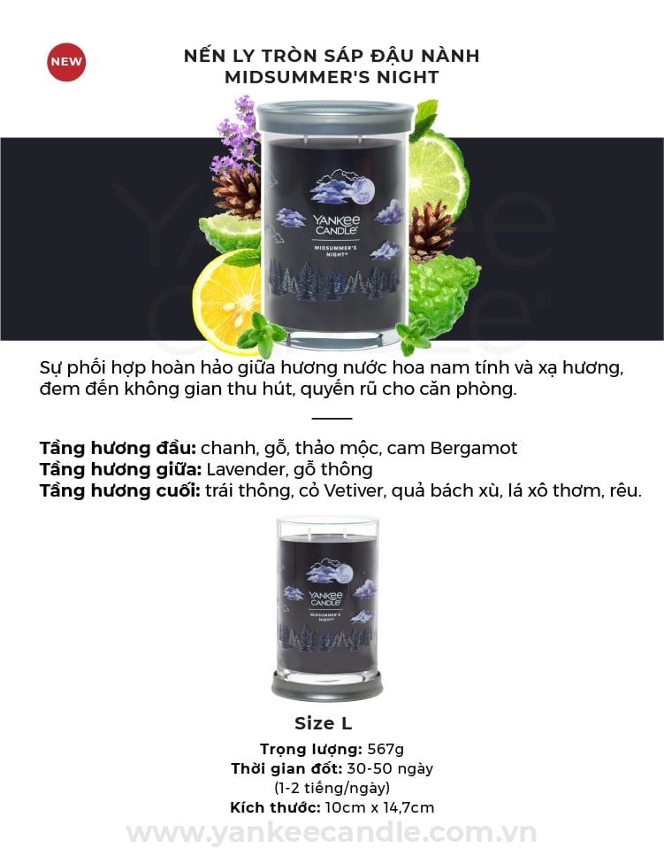  MUA ĐÈN ĐỐT NẾN HẸN GIỜ 4HOME VÀ NẾN LY TRÒN SÁP ĐẬU NÀNH YANKEE CANDLE SIZE L_A119 