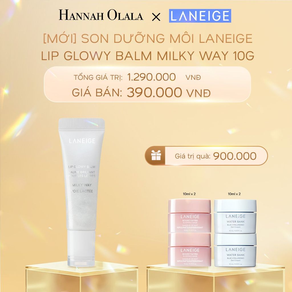  DEAL 5: MỚI - SON DƯỠNG MÔI LANEIGE LIP GLOWY BALM 10G (LIMITED VERSION) 