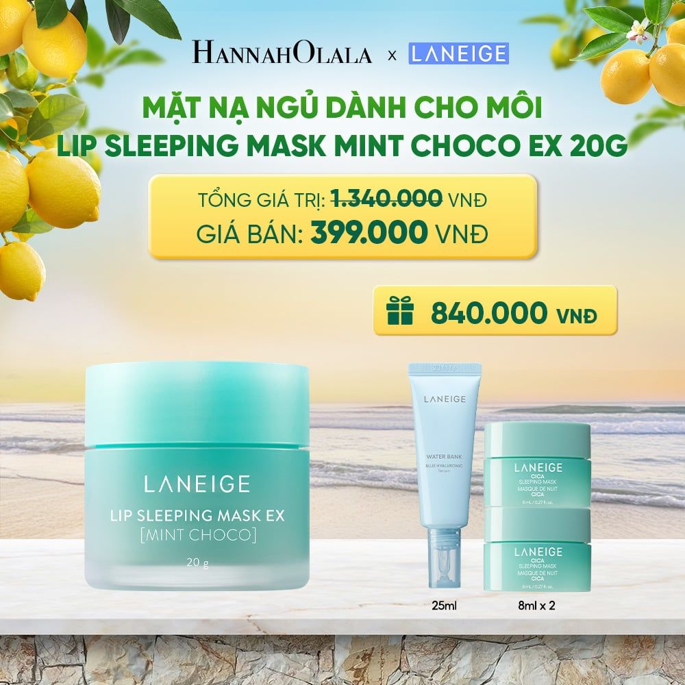  MẶT NẠ NGỦ DÀNH CHO MÔI LANEIGE LIP SLEEPING MASK 20G (CHỌN MÙI HƯƠNG) 
